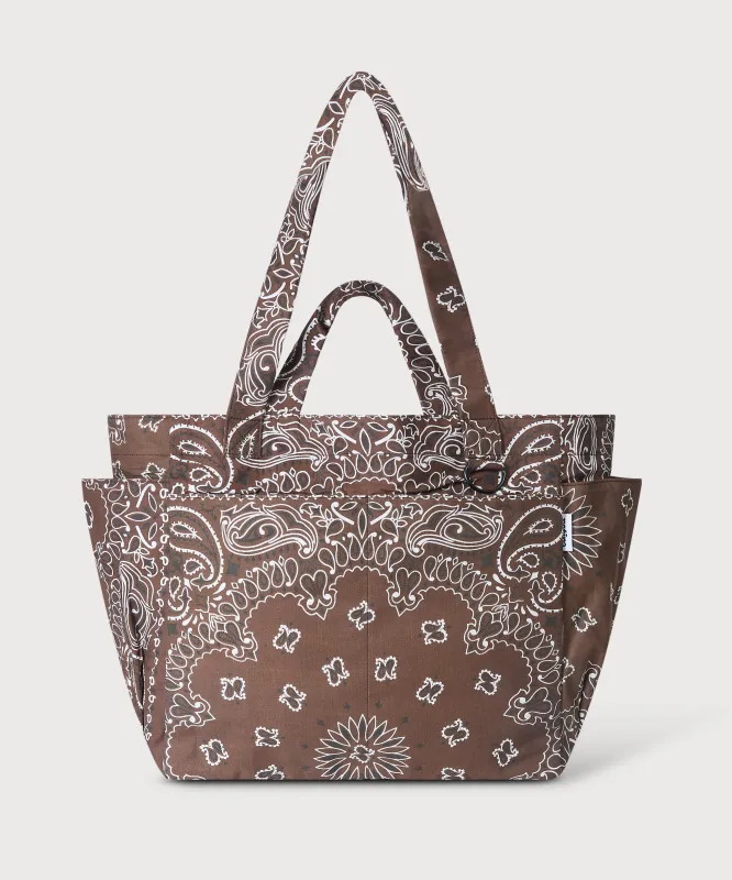 Bandana Tote Bag - Brown made by Patina
