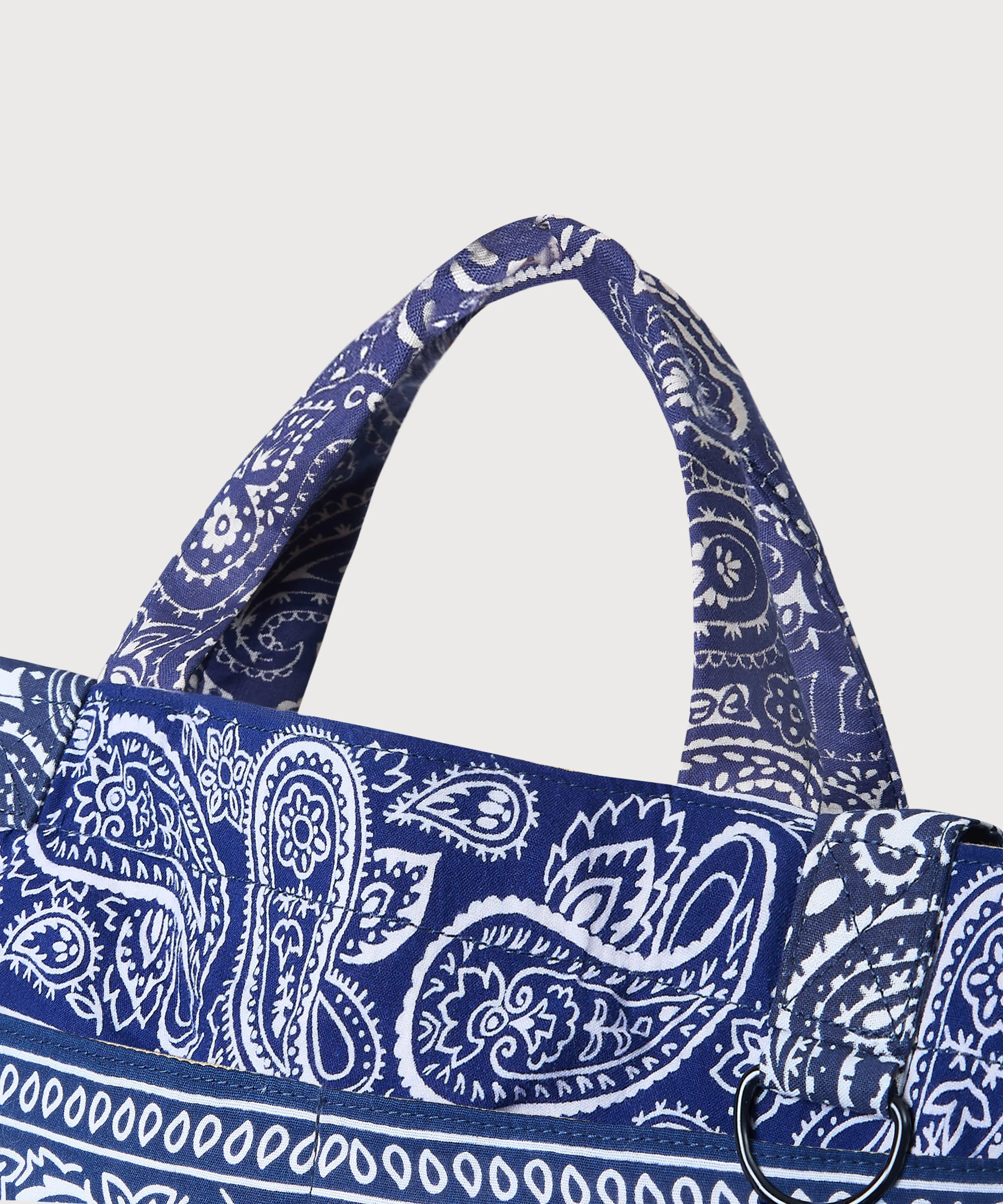 Bandana Tote Bag - Navy sold by Patina product image thumbnail 4