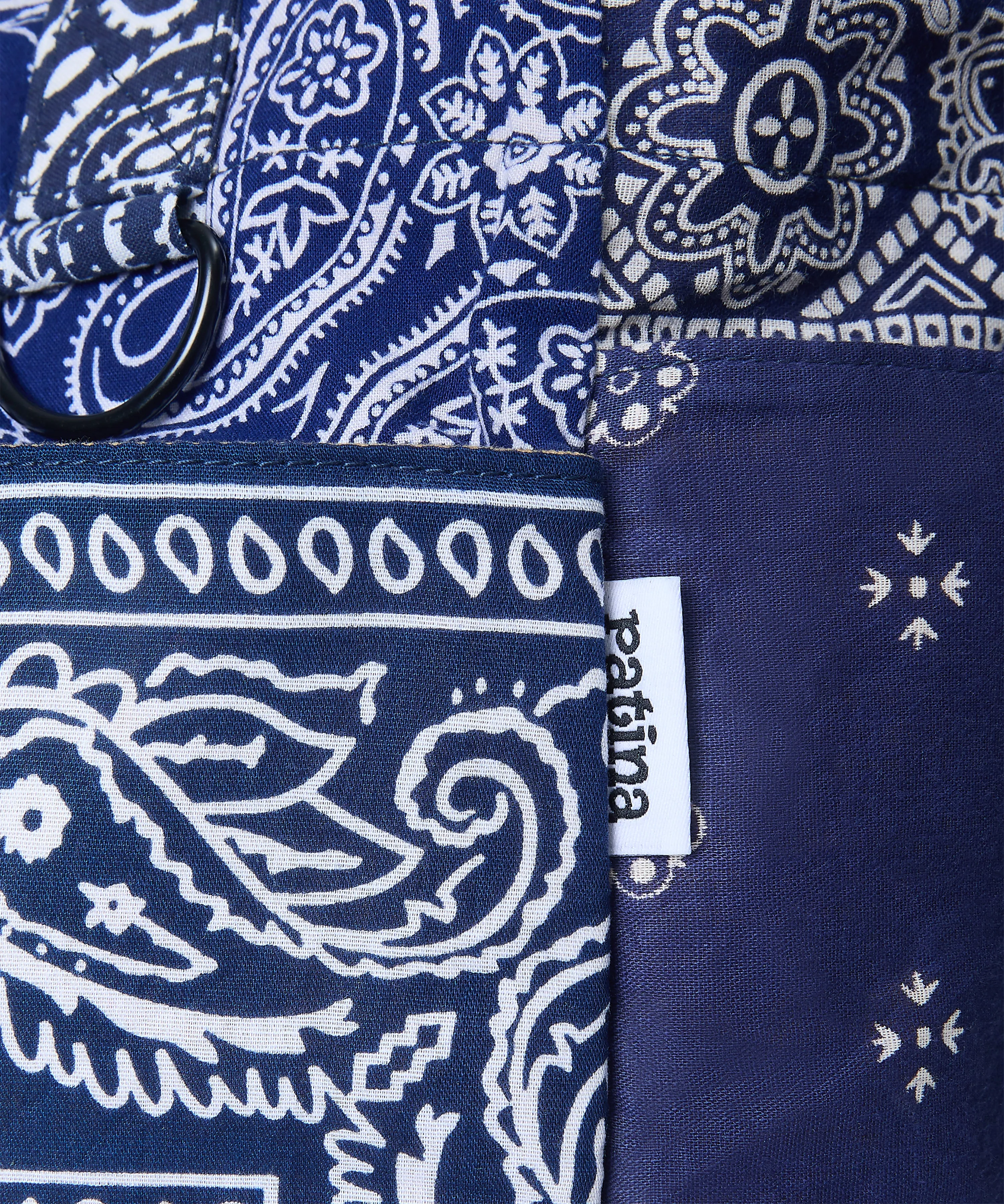 Bandana Tote Bag - Navy sold by Patina product image thumbnail 5