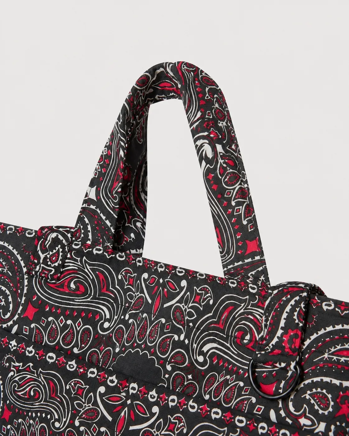 Bandana Tote Bag - Black & Red sold by Patina product image thumbnail 2
