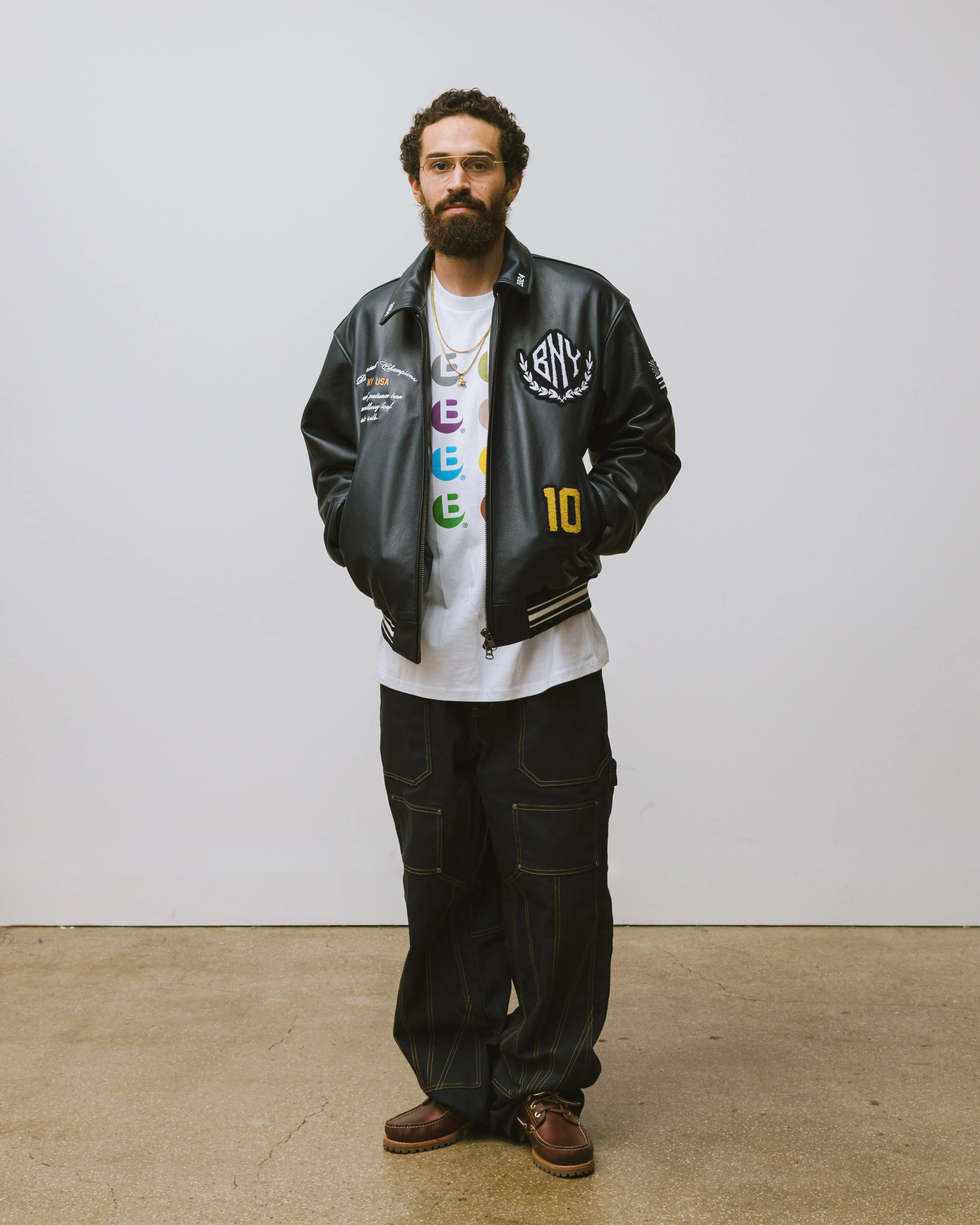 Decennial Leather Varsity Jacket sold by Brigade USA product image thumbnail 5