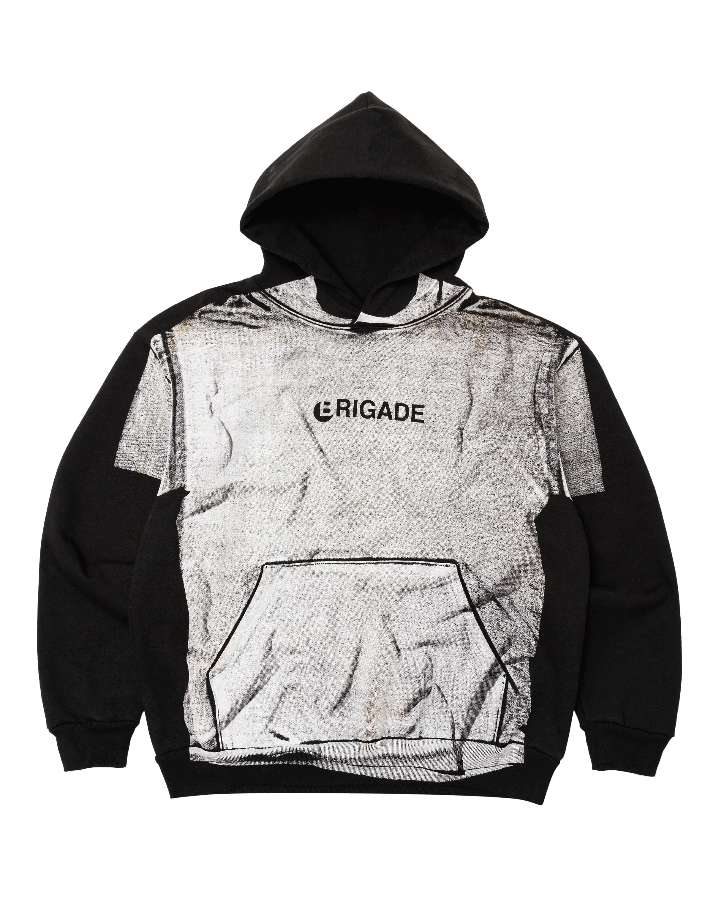 Tromp-l'oeil Logo Tee Hoodie sold by Brigade USA
