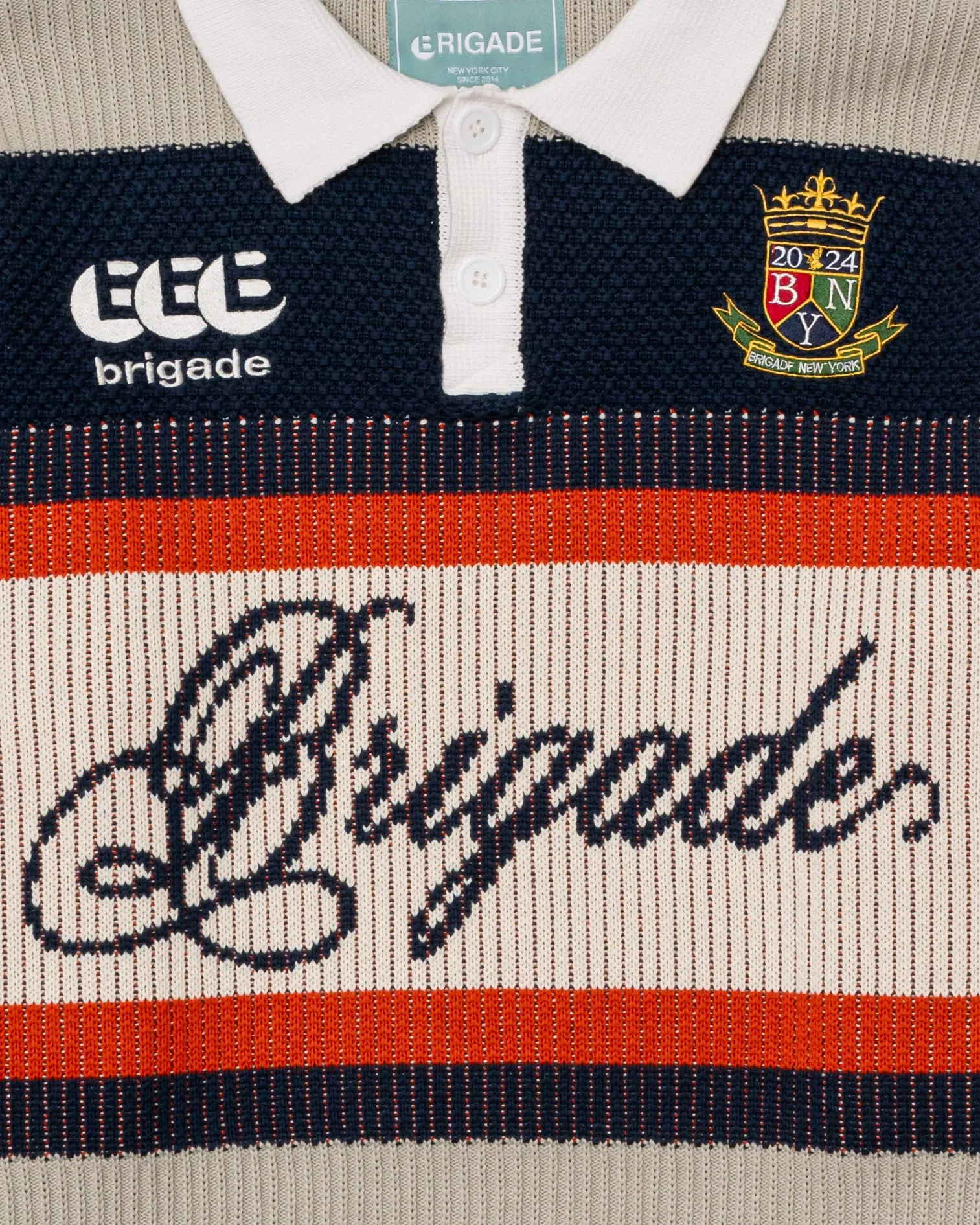 Knitted Long Sleeve Rugby sold by Brigade USA product image thumbnail 2