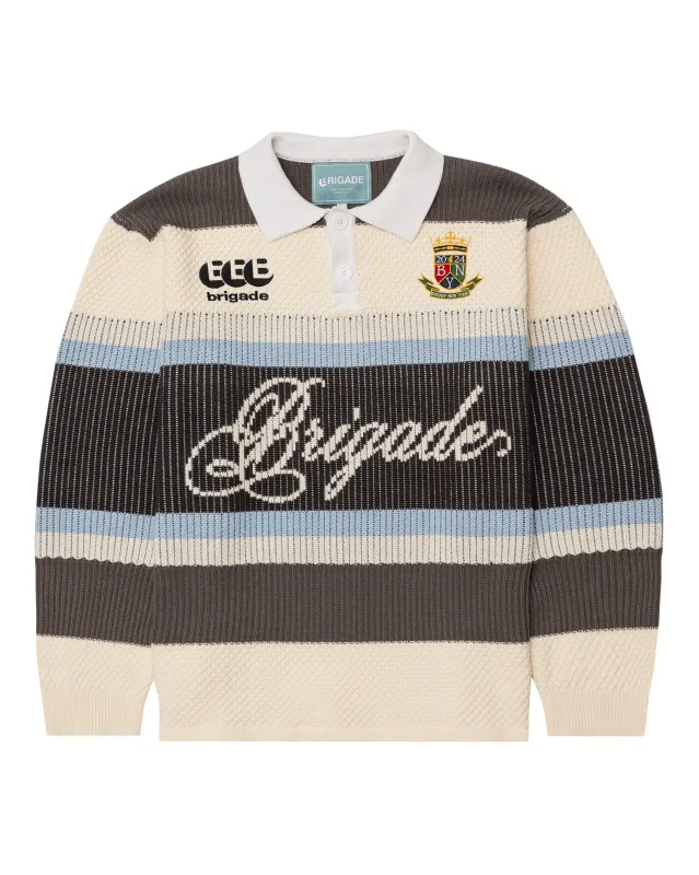 Knitted Long Sleeve Rugby sold by Brigade USA