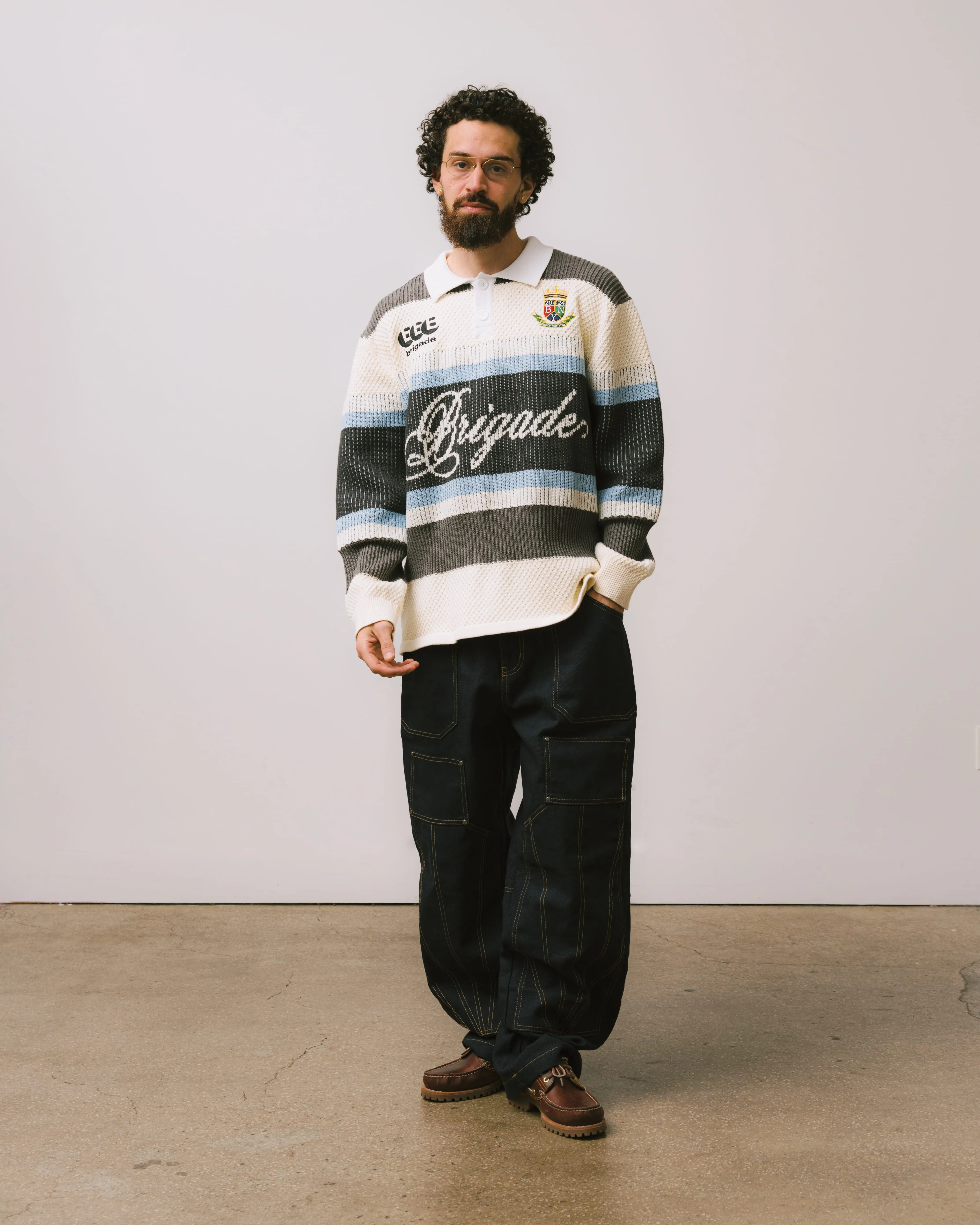 Knitted Long Sleeve Rugby sold by Brigade USA product image thumbnail 5