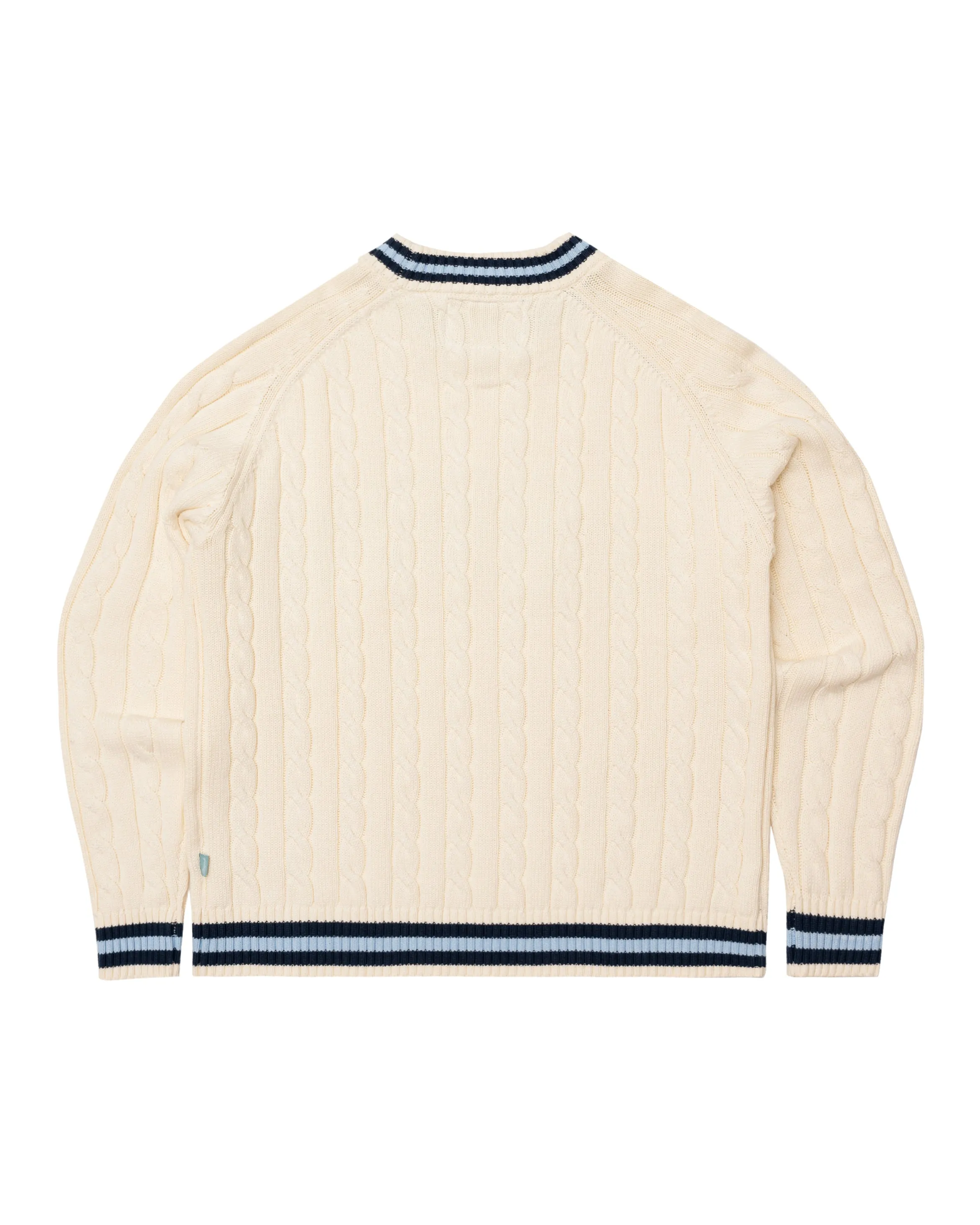Varsity Cable Knit Sweater sold by Brigade USA product image thumbnail 3
