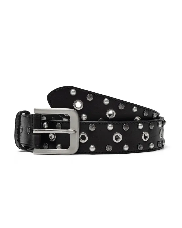 Black FW24 Studded Belt sold by Brigade USA