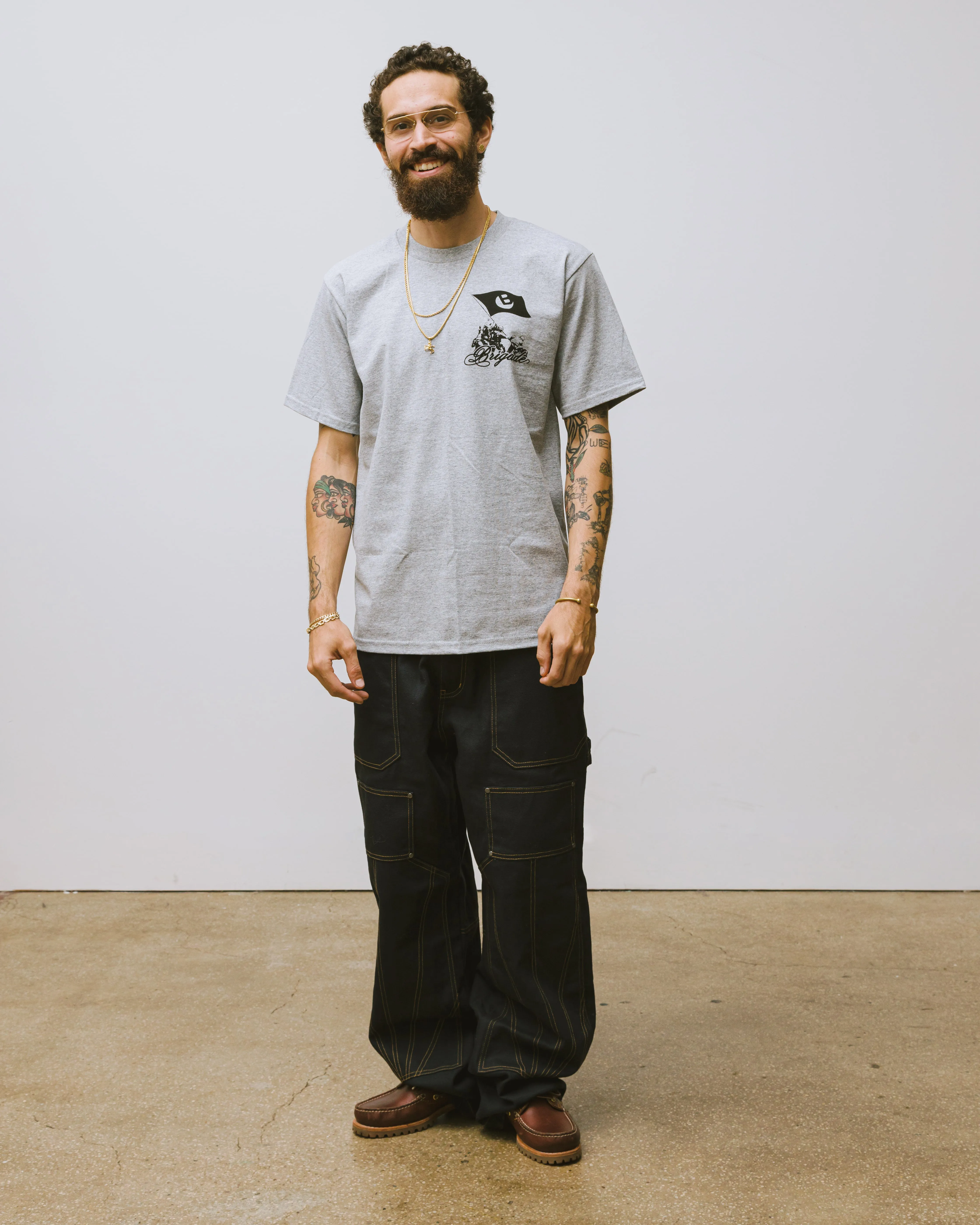 Militia Flag T-Shirt sold by Brigade USA product image thumbnail 3