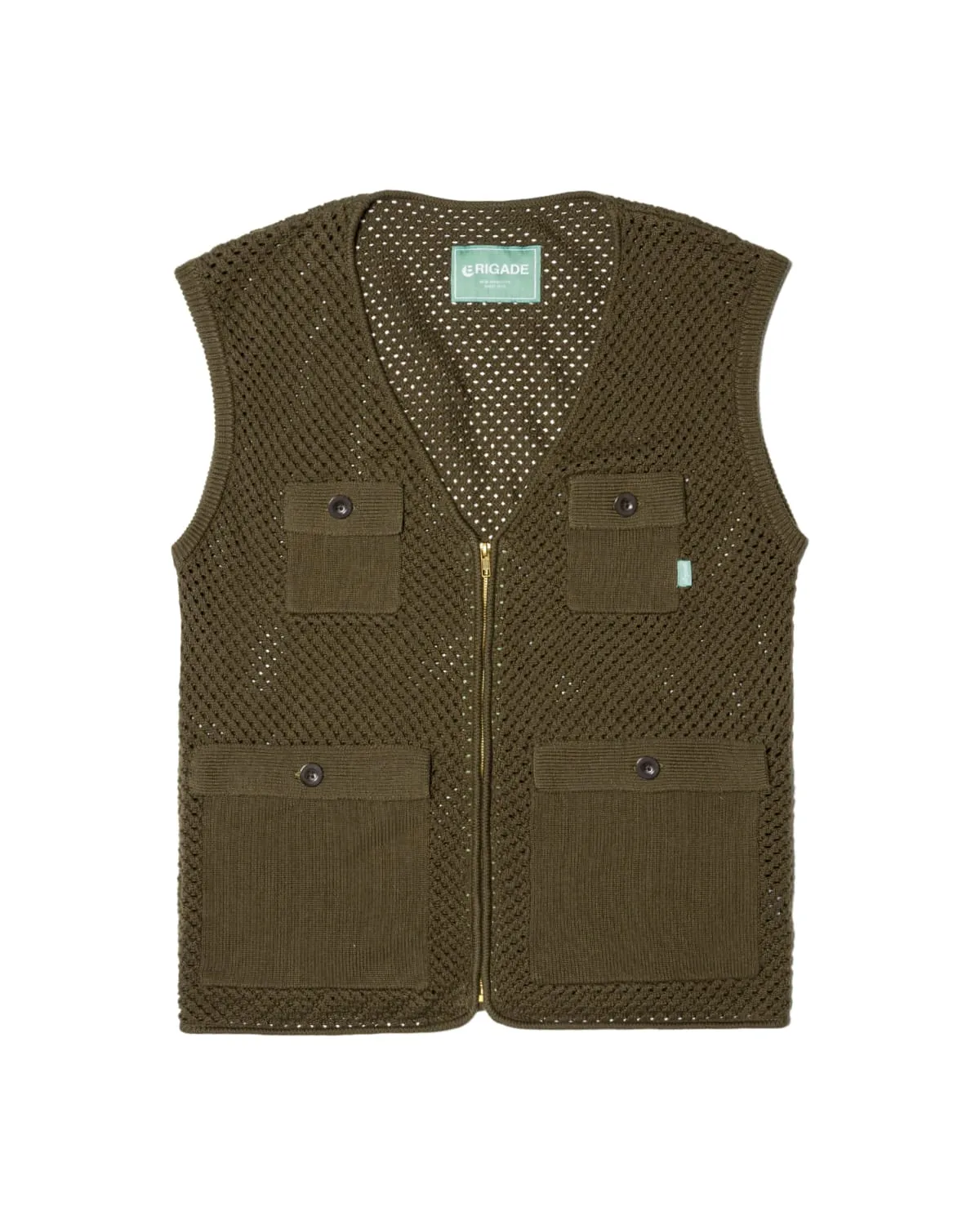 Mesh Knit Utility Vest sold by Brigade USA