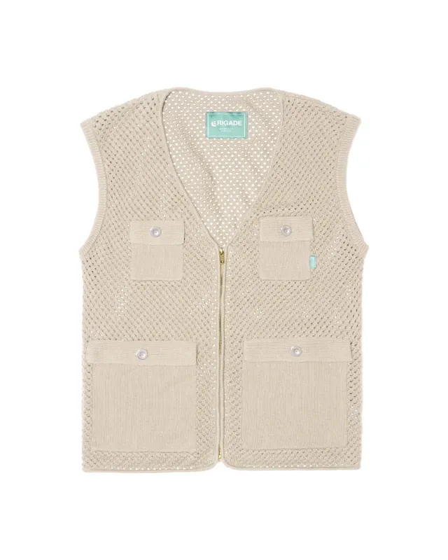 Mesh Knit Utility Vest sold by Brigade USA