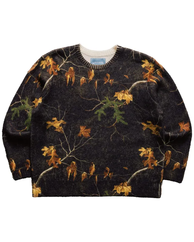 Tree Camo Mohair Sweater sold by Brigade USA