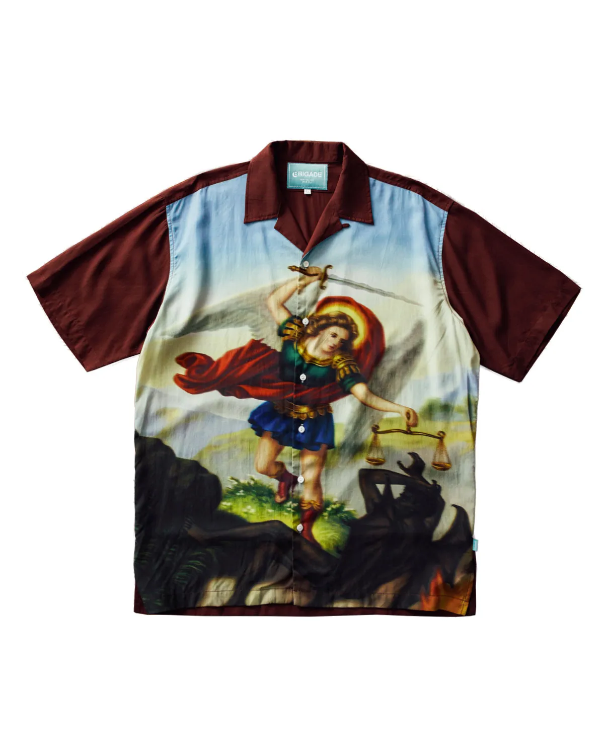 St. Michael Button Up Shirt sold by Brigade USA