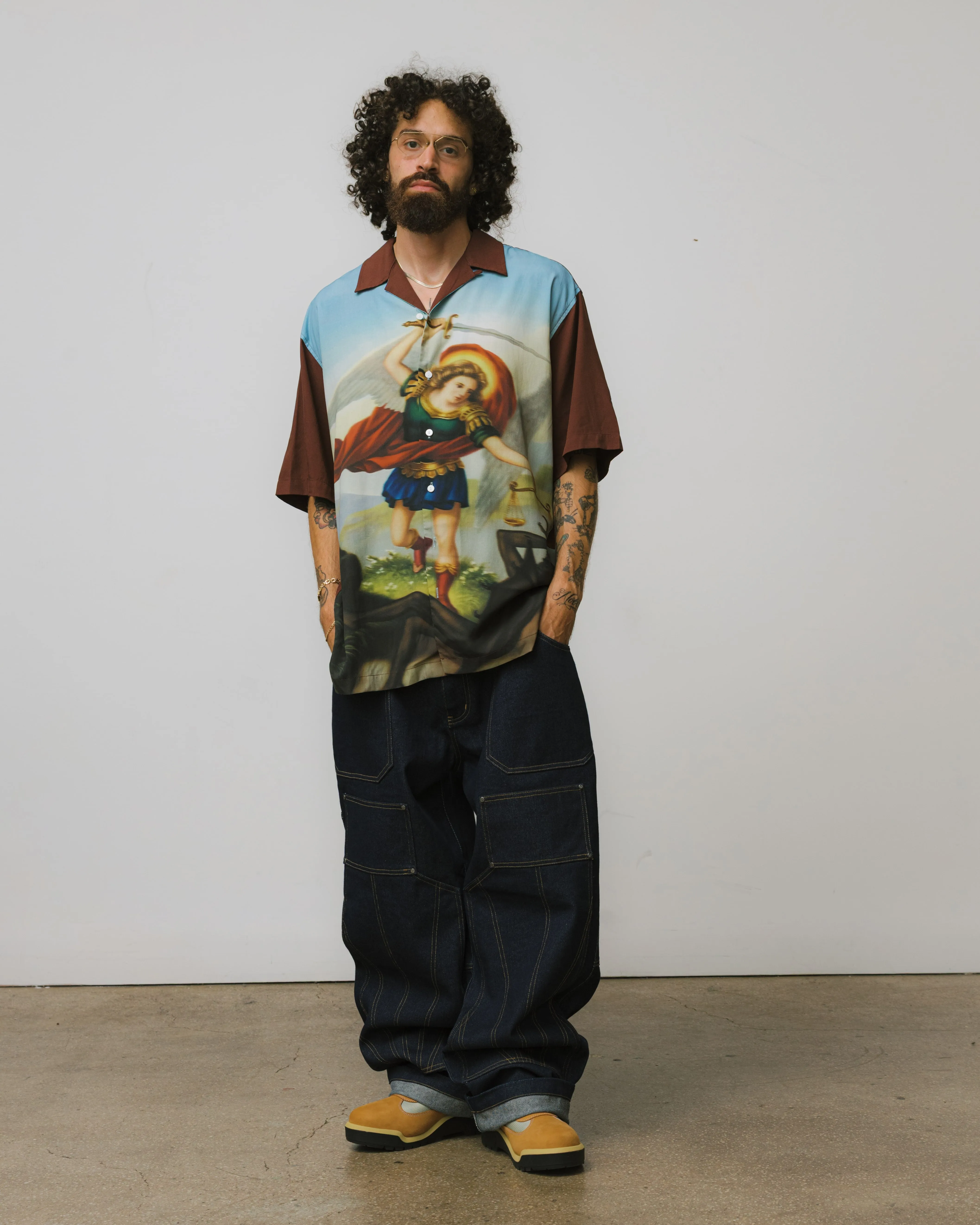 St. Michael Button Up Shirt sold by Brigade USA product image thumbnail 5