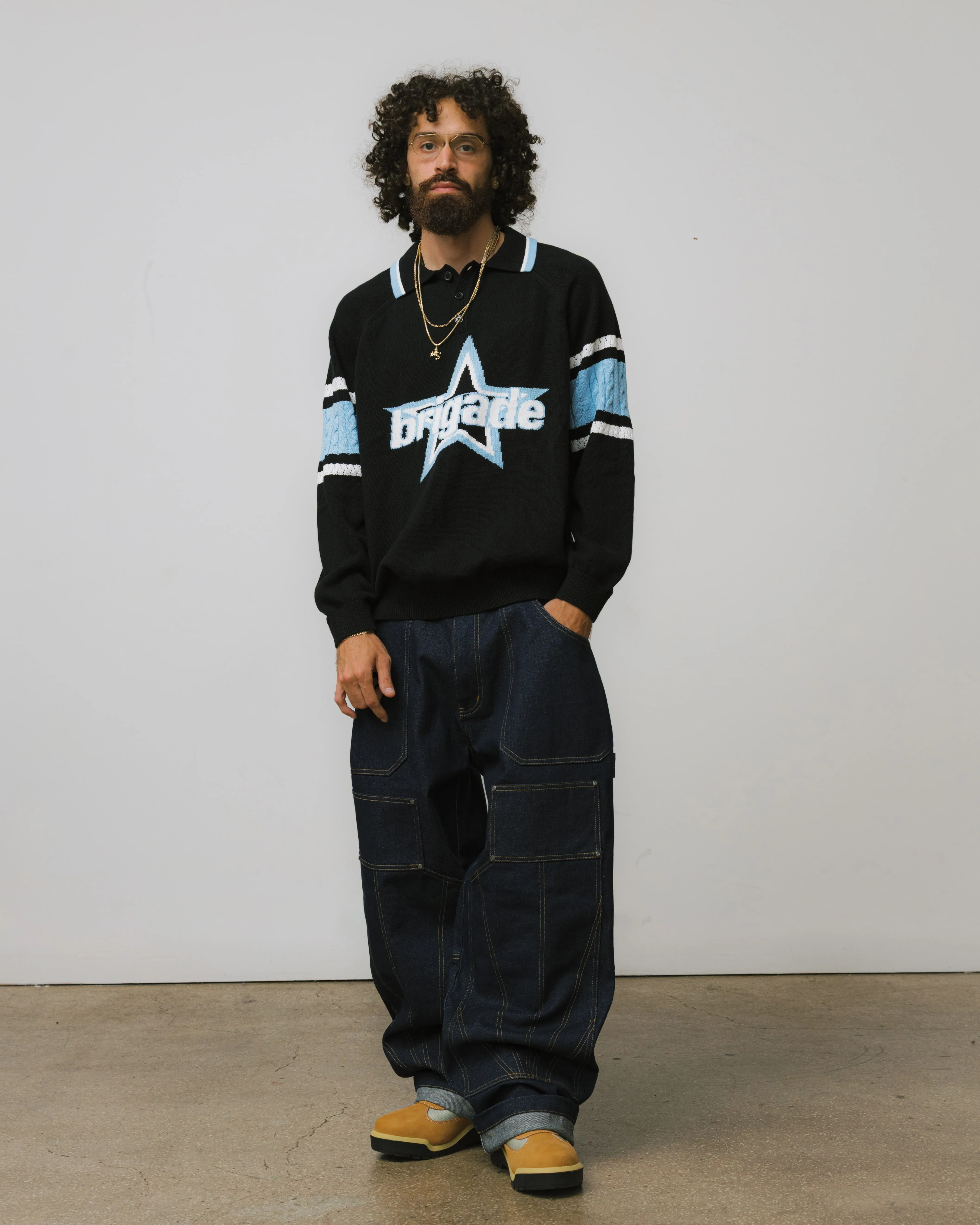 Star Logo Knitted Rugby sold by Brigade USA product image thumbnail 4