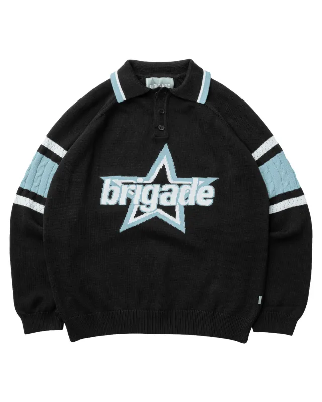 Star Logo Knitted Rugby sold by Brigade USA