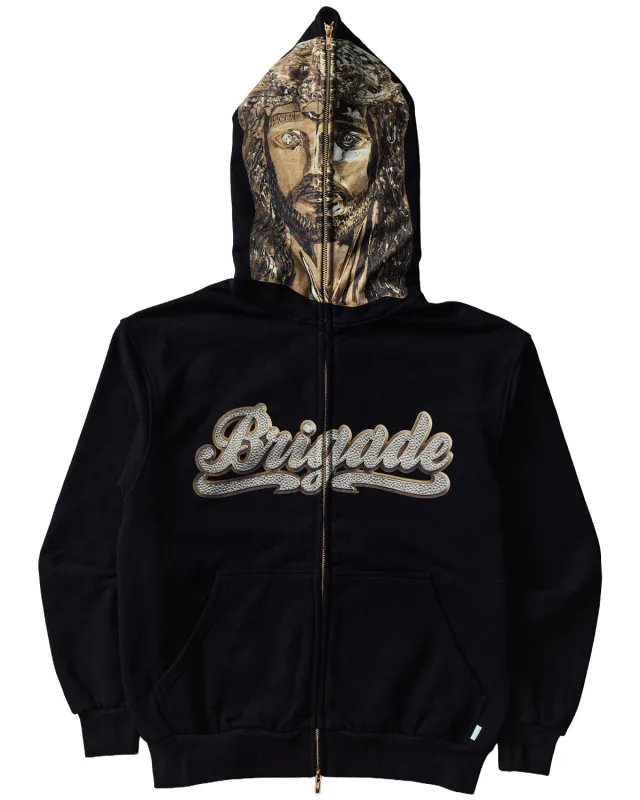 Jesus Piece Full Zip Hoodie made by Brigade USA