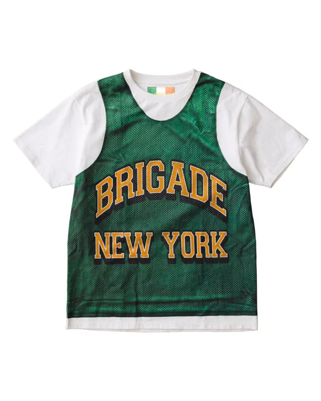 Trompe-l'œil Wiki Pinnie Tee sold by Brigade USA