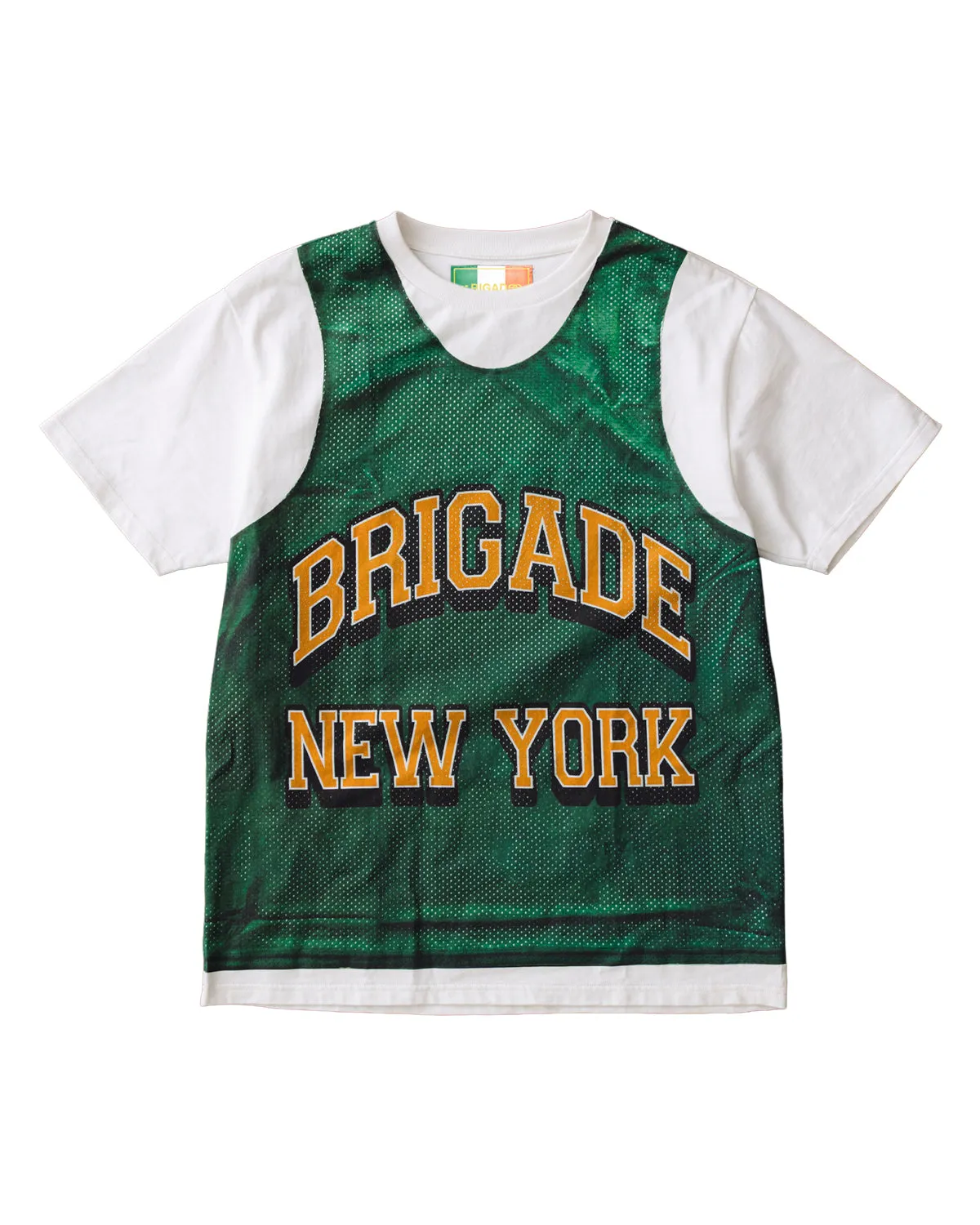 Trompe-l'œil Wiki Pinnie Tee sold by Brigade USA