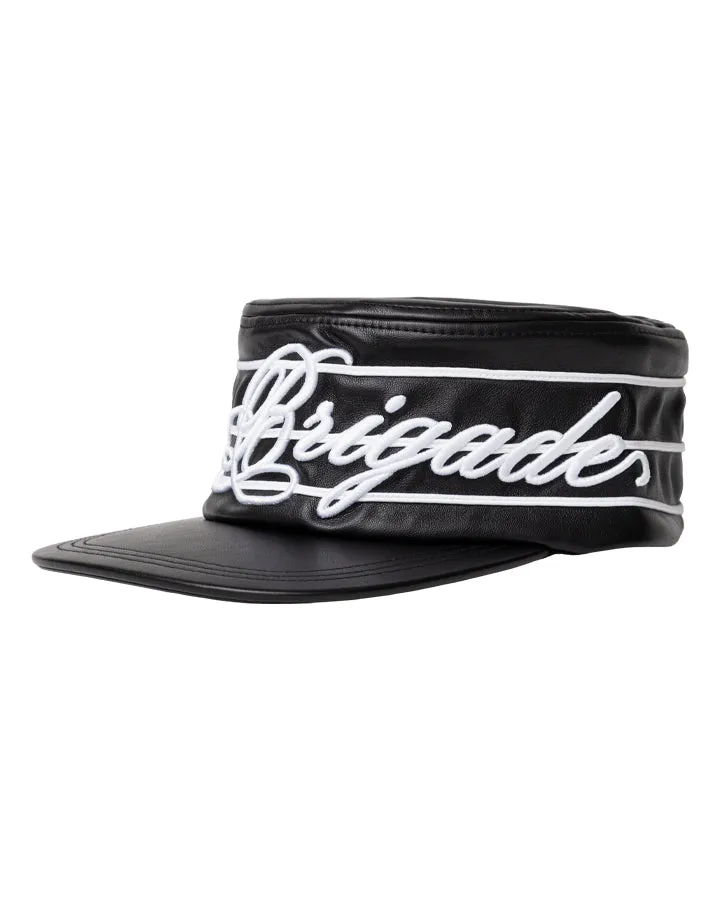 Leather Pillbox Hat sold by Brigade USA product image thumbnail 2
