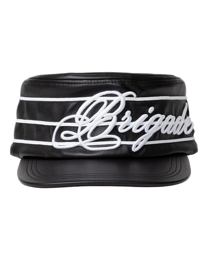 Leather Pillbox Hat sold by Brigade USA