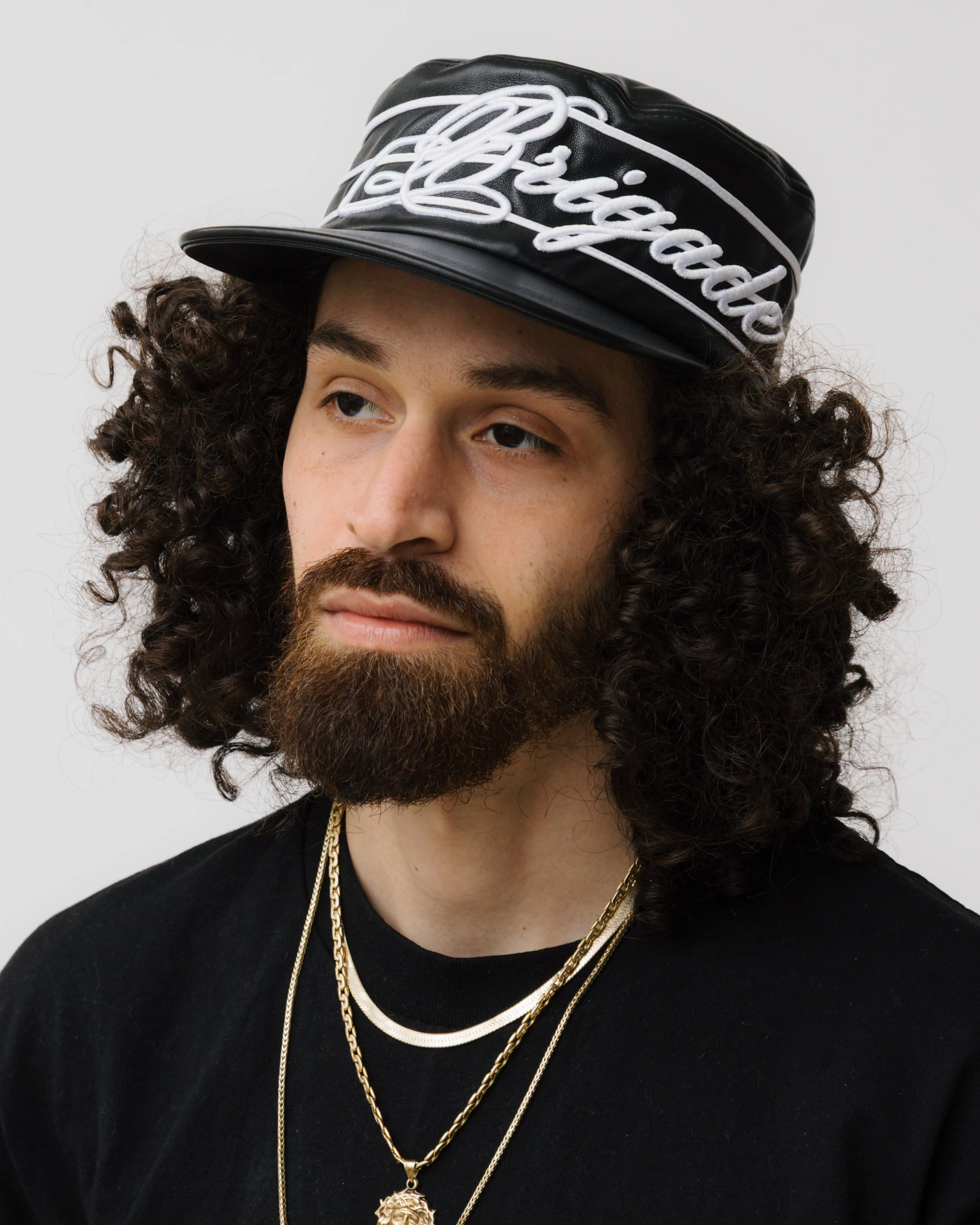 Leather Pillbox Hat sold by Brigade USA product image thumbnail 4