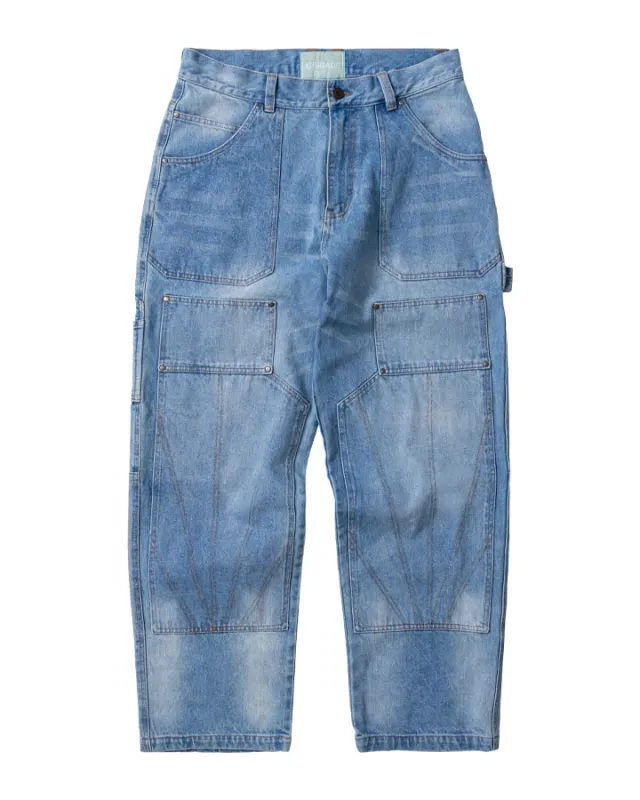 Double Knee Denim Carpenter Pants made by Brigade USA