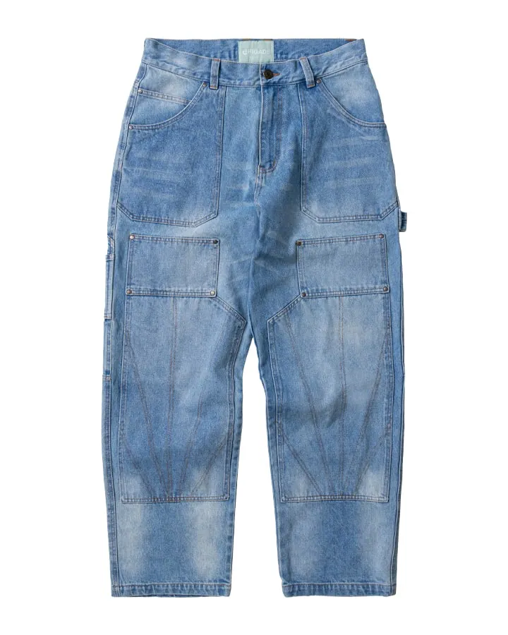 Double Knee Denim Carpenter Pants sold by Brigade USA