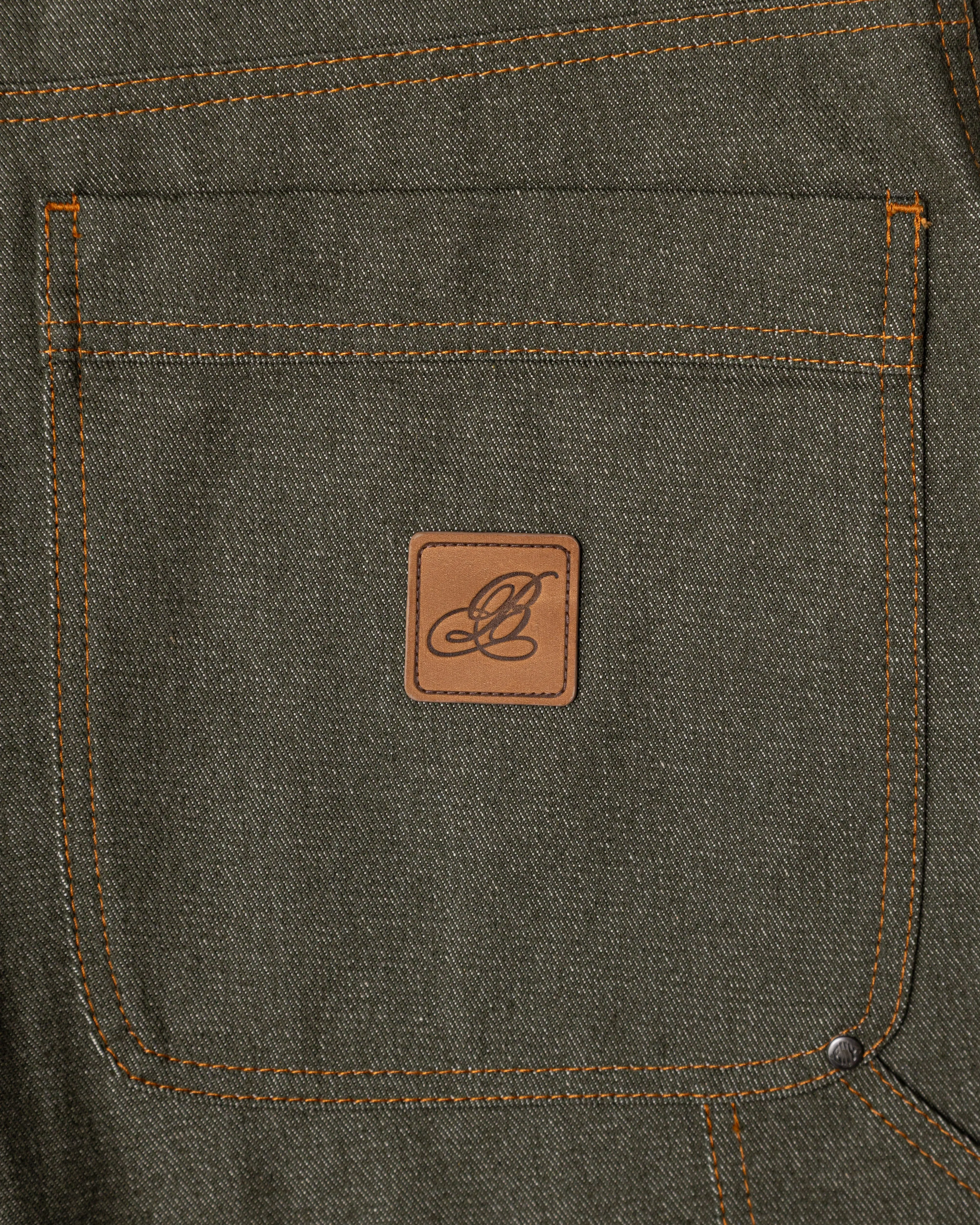 Raw Denim Double Knee Shorts sold by Brigade USA product image thumbnail 4