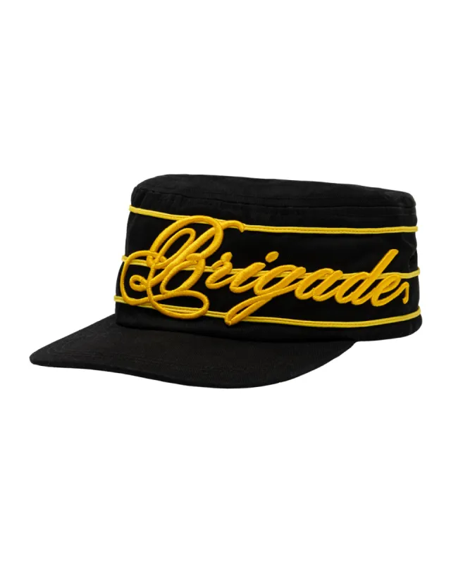 Script Pillbox Hat made by Brigade USA