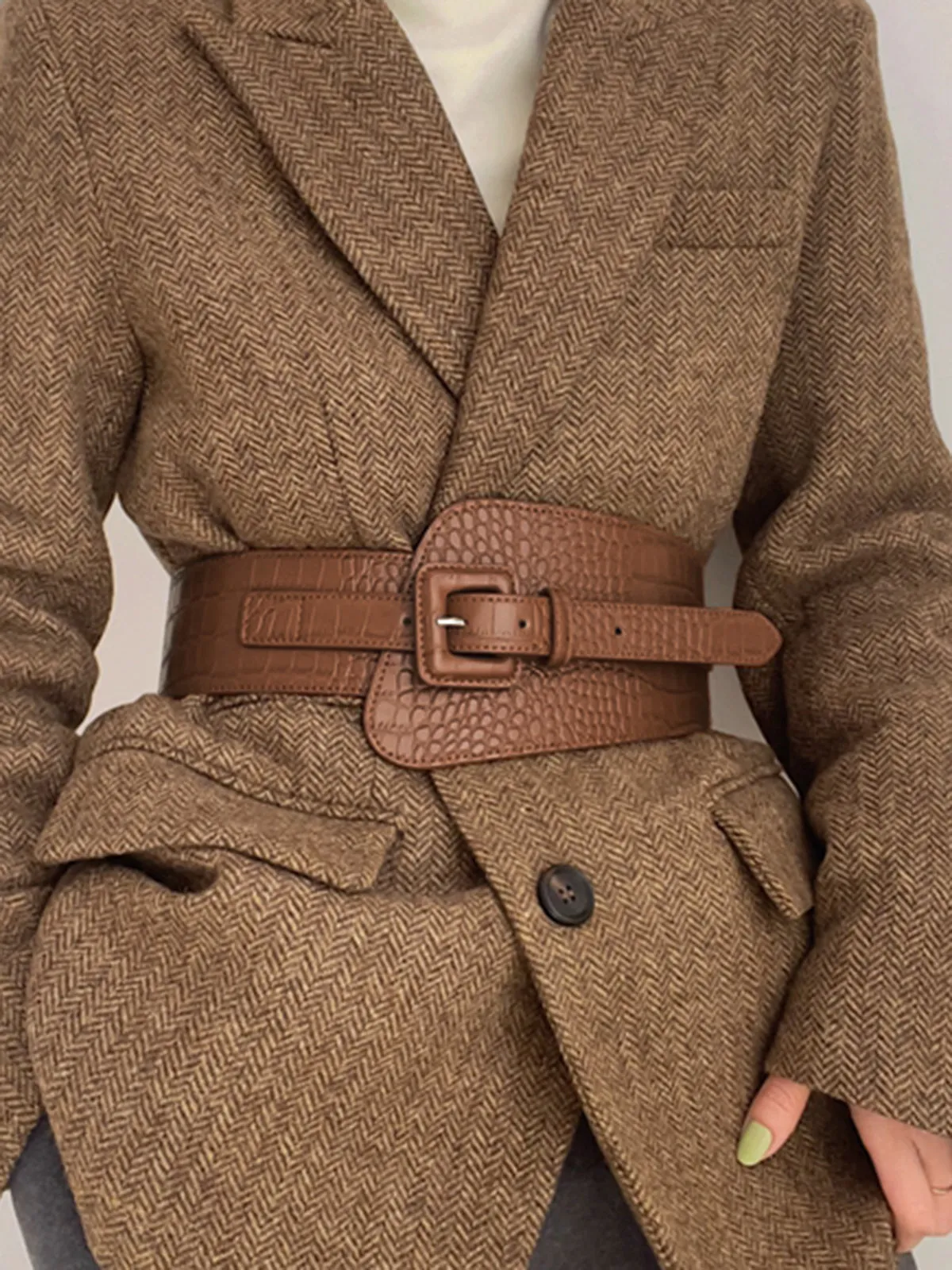 Snakeskin Leather Belt sold by COMMENSE product image thumbnail 2