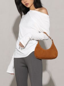 Asymmetric Neck Ruched Long Sleeve Shirt sold by COMMENSE