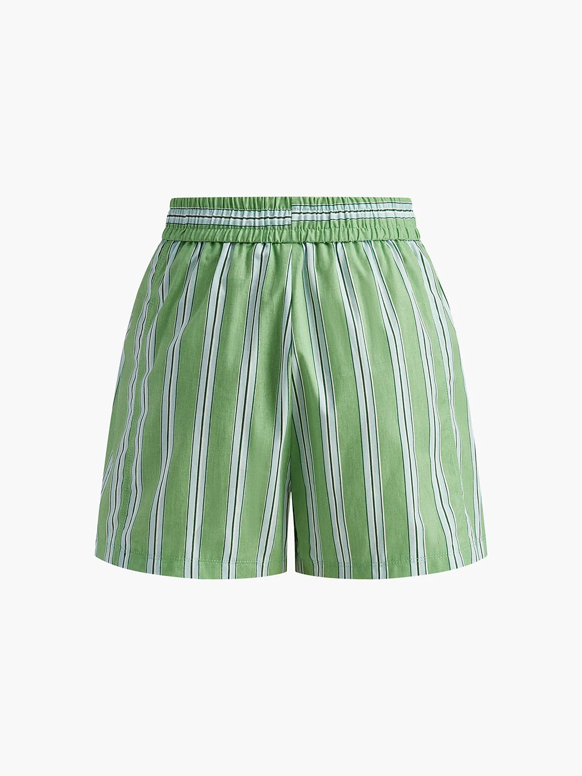 Cotton Pinstripe Baggy Shorts sold by COMMENSE product image thumbnail 3