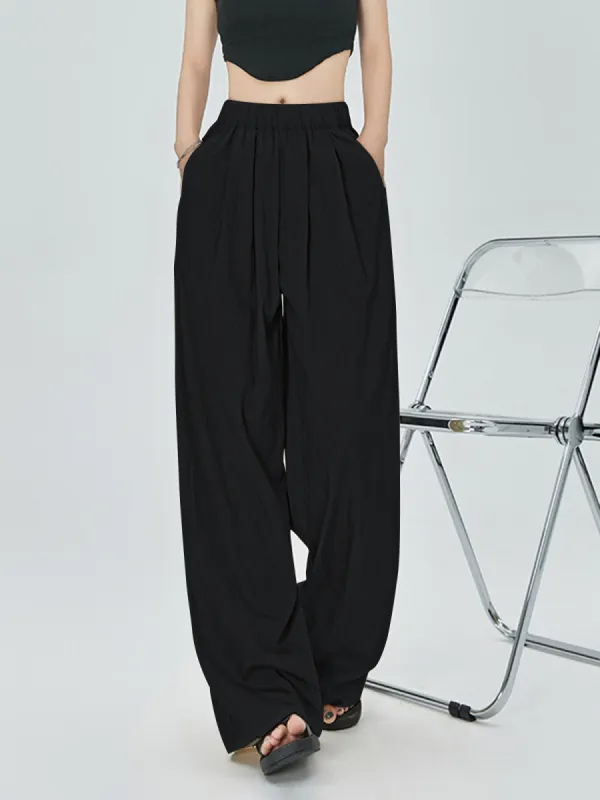 Loose Pleated Wide Leg Pants sold by COMMENSE