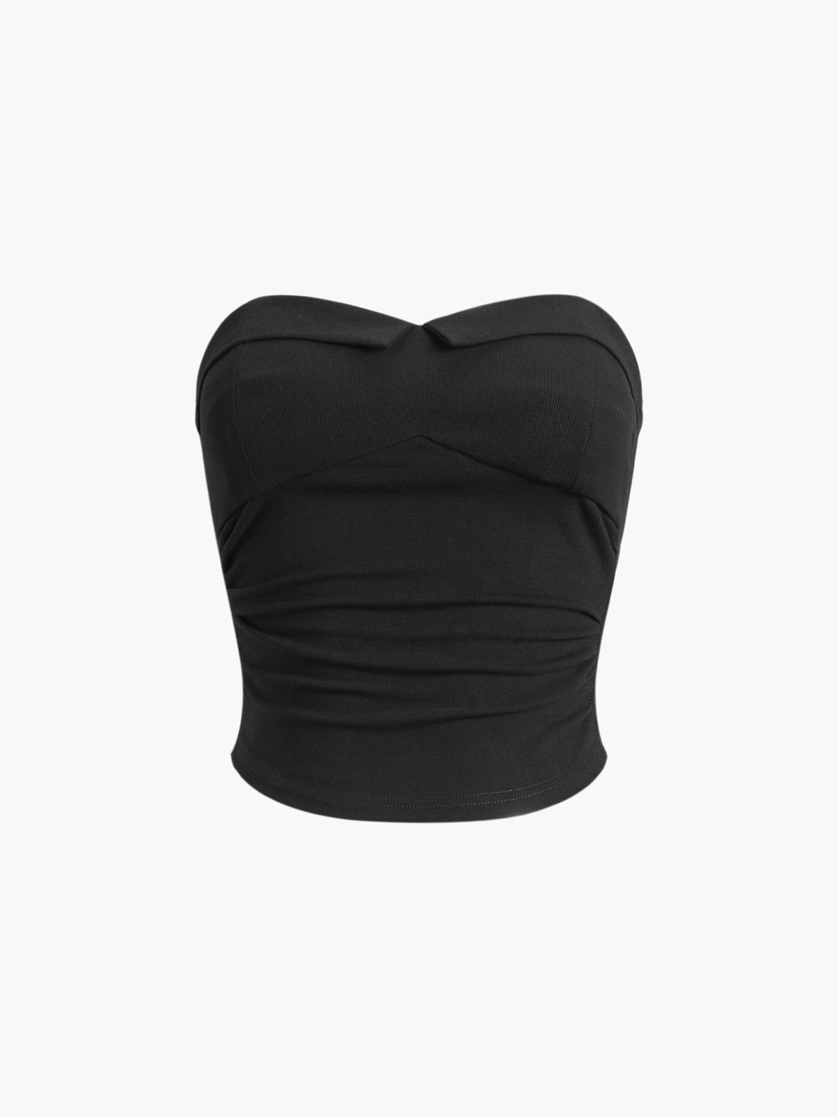 Sweetheart Ruched Crop Top sold by COMMENSE