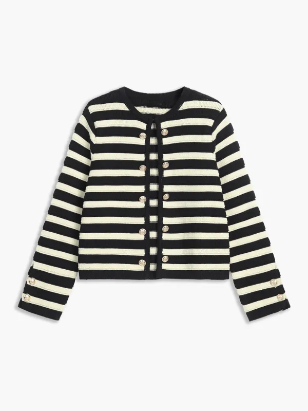 My Obsession Stripe Cardigan sold by COMMENSE