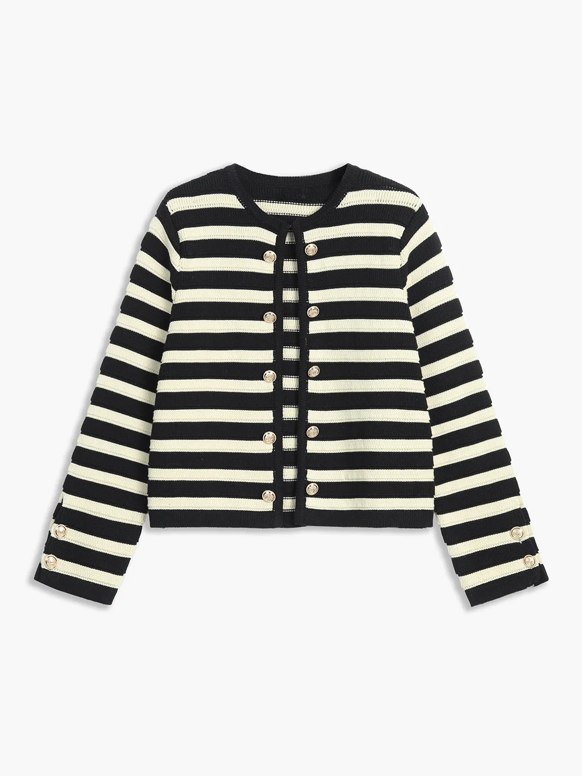 My Obsession Stripe Cardigan sold by COMMENSE