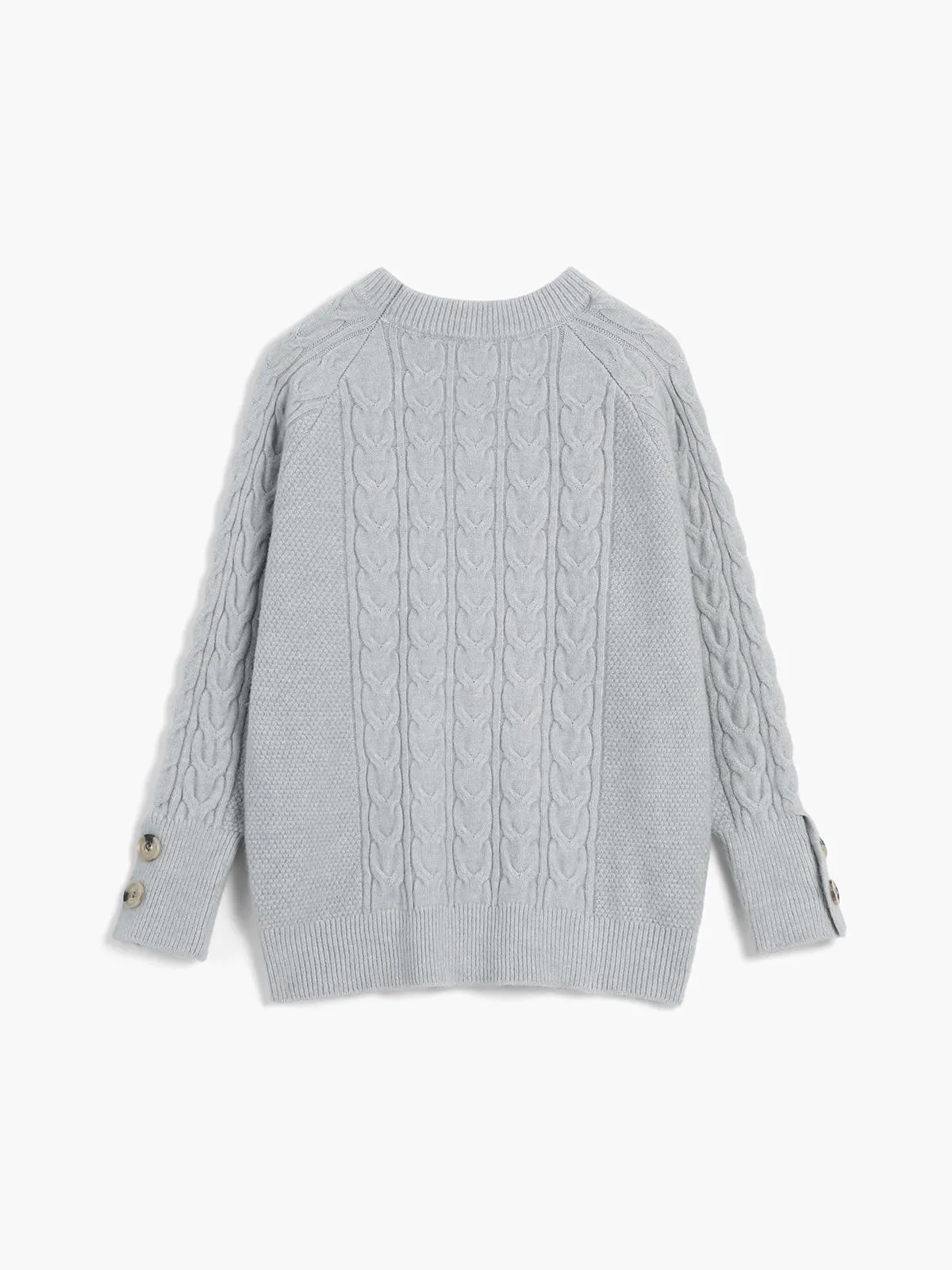 Cloud Nine Cable Knit Sweater sold by COMMENSE product image thumbnail 2