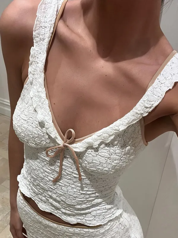 Sweetie Bow Detail Cami Top sold by COMMENSE