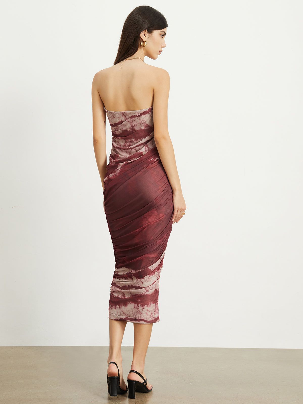 Lava Mesh Tube Midi Dress sold by COMMENSE product image thumbnail 4