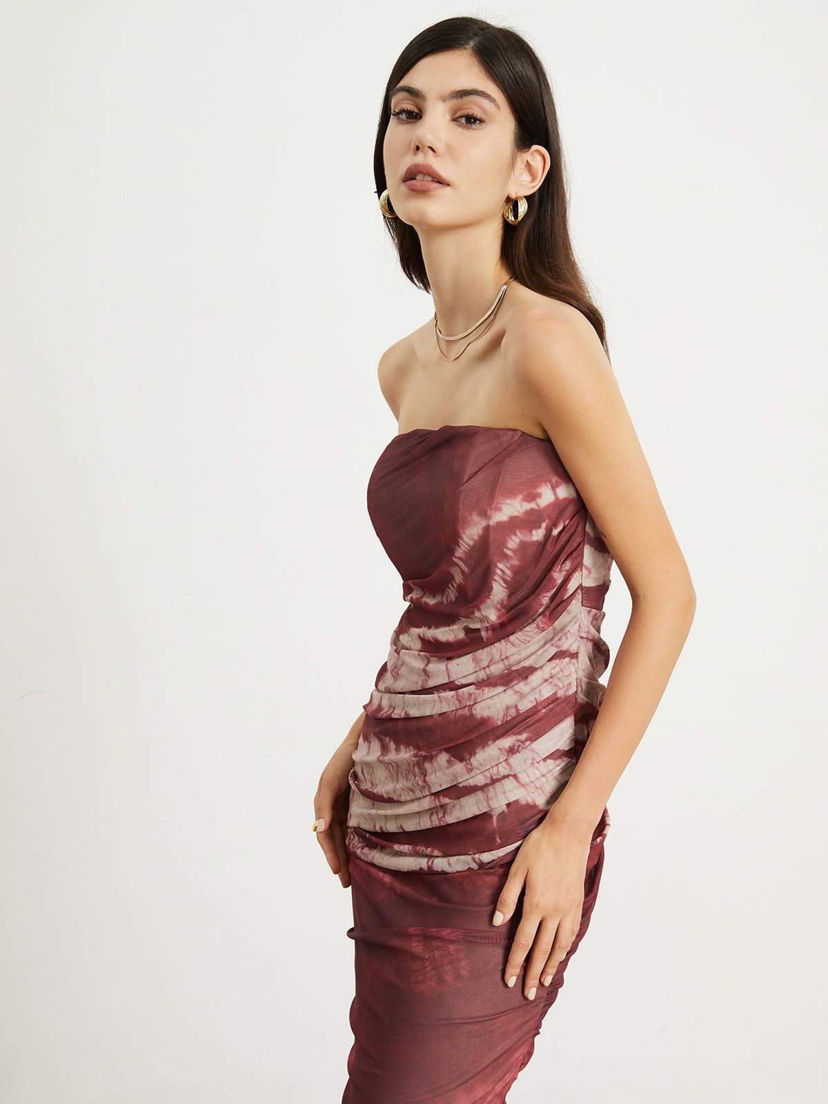 Lava Mesh Tube Midi Dress sold by COMMENSE product image thumbnail 5