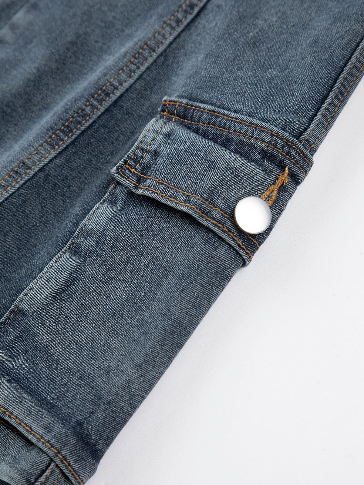 Belted Denim Tube Short Dress sold by COMMENSE product image thumbnail 4