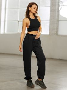 Cropped Halter Backless Tank Top sold by COMMENSE