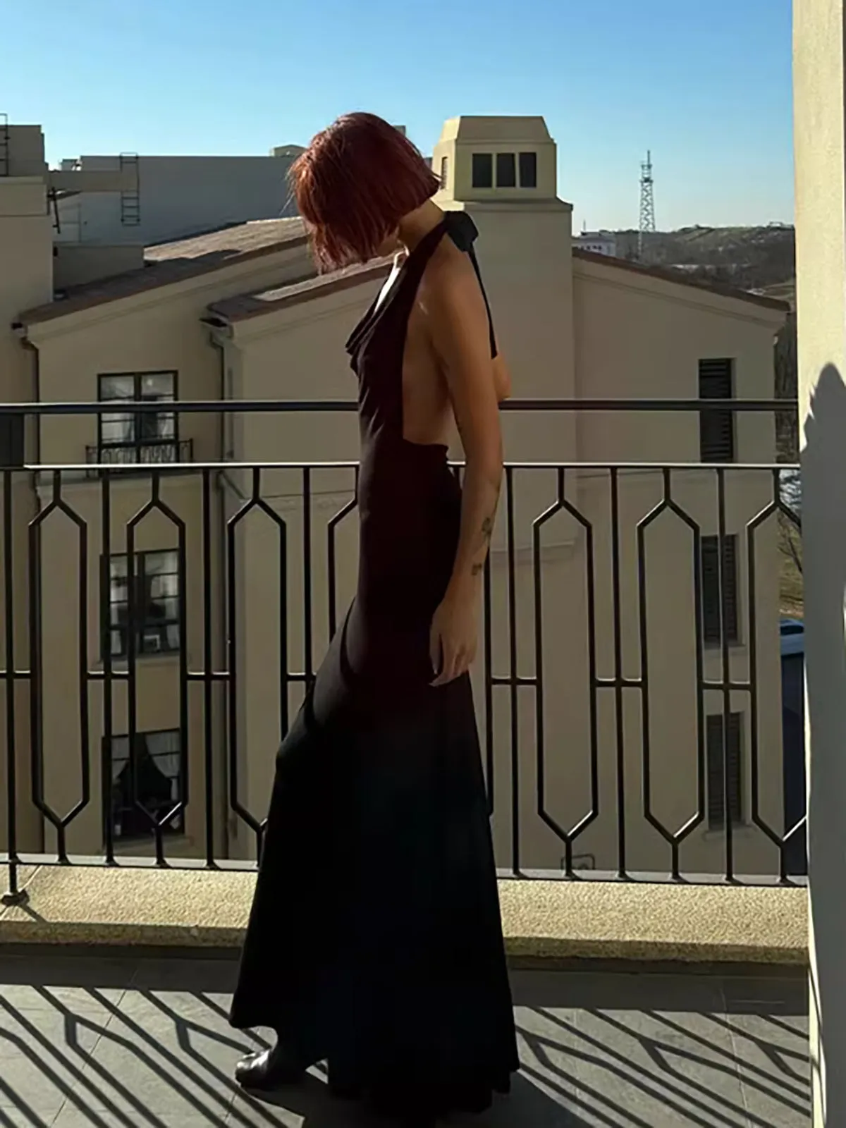 Halter V-Neck Backless Long Dress sold by COMMENSE product image thumbnail 2