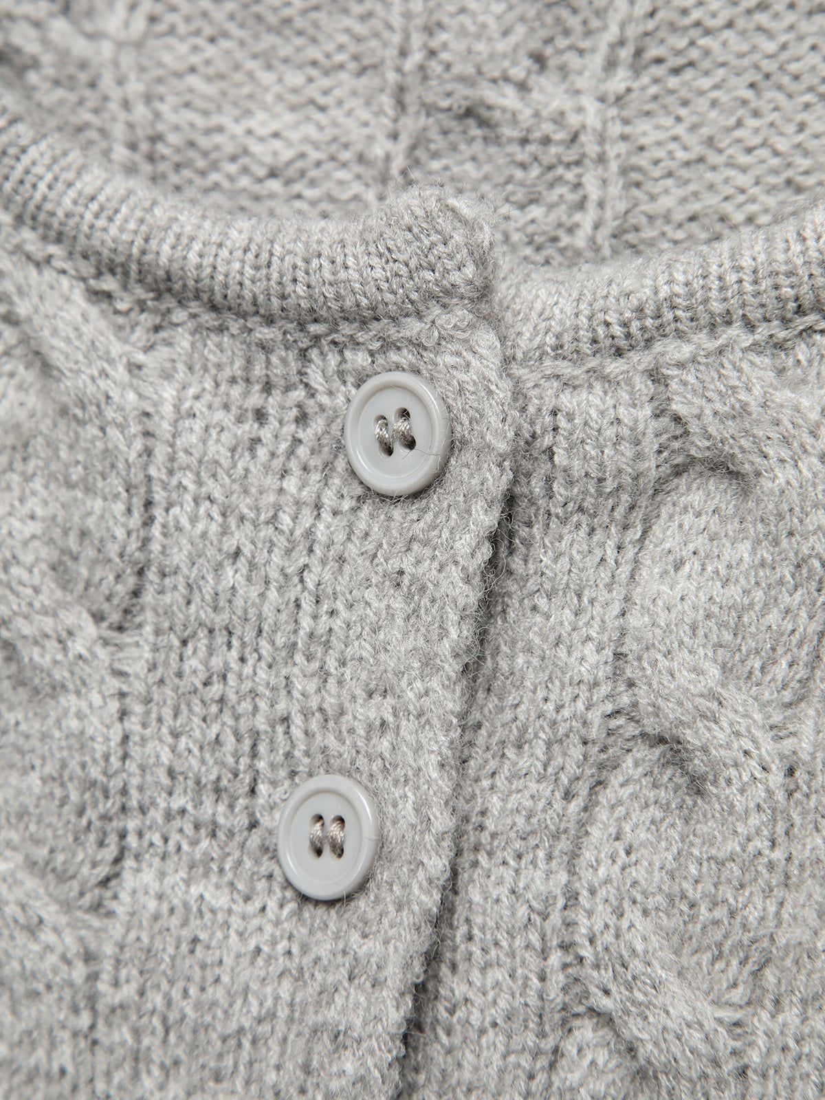 Cable Knit Treble Clef Cardigan sold by COMMENSE product image thumbnail 4