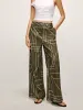 Printed Wide-Leg Pants sold by COMMENSE