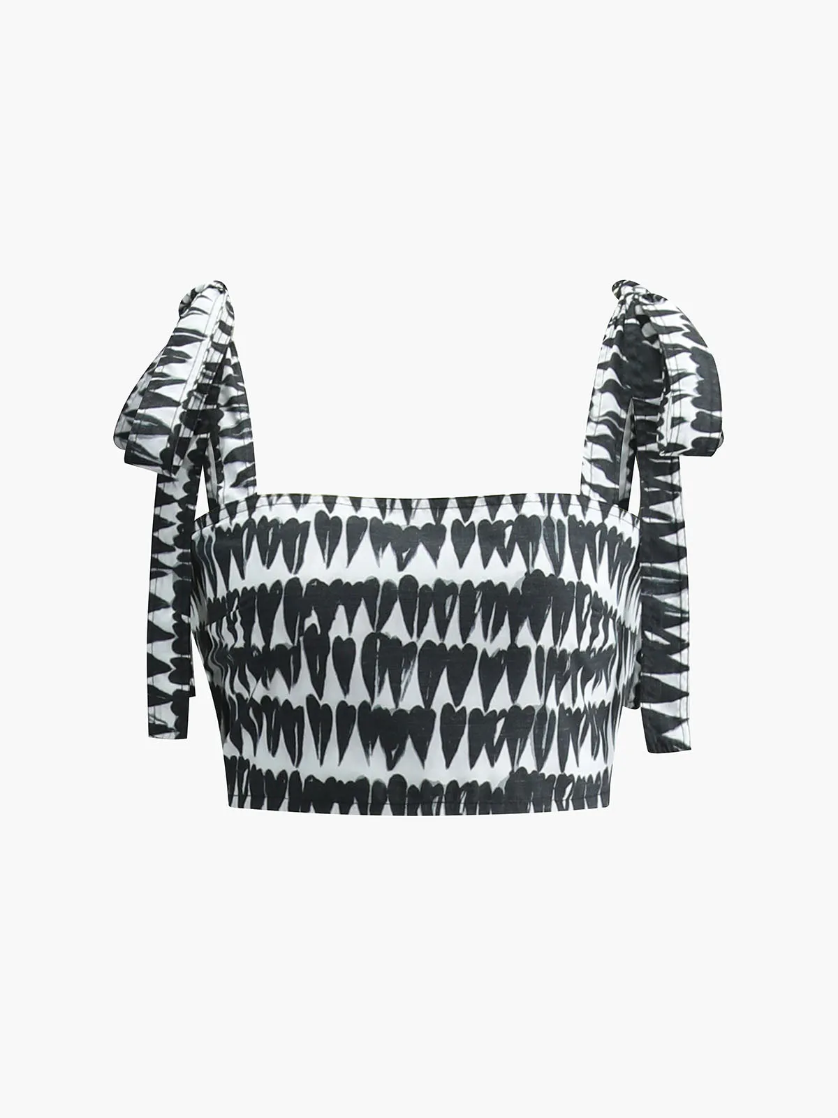 Sweetheart Print knotted Skirt Set sold by COMMENSE product image thumbnail 4