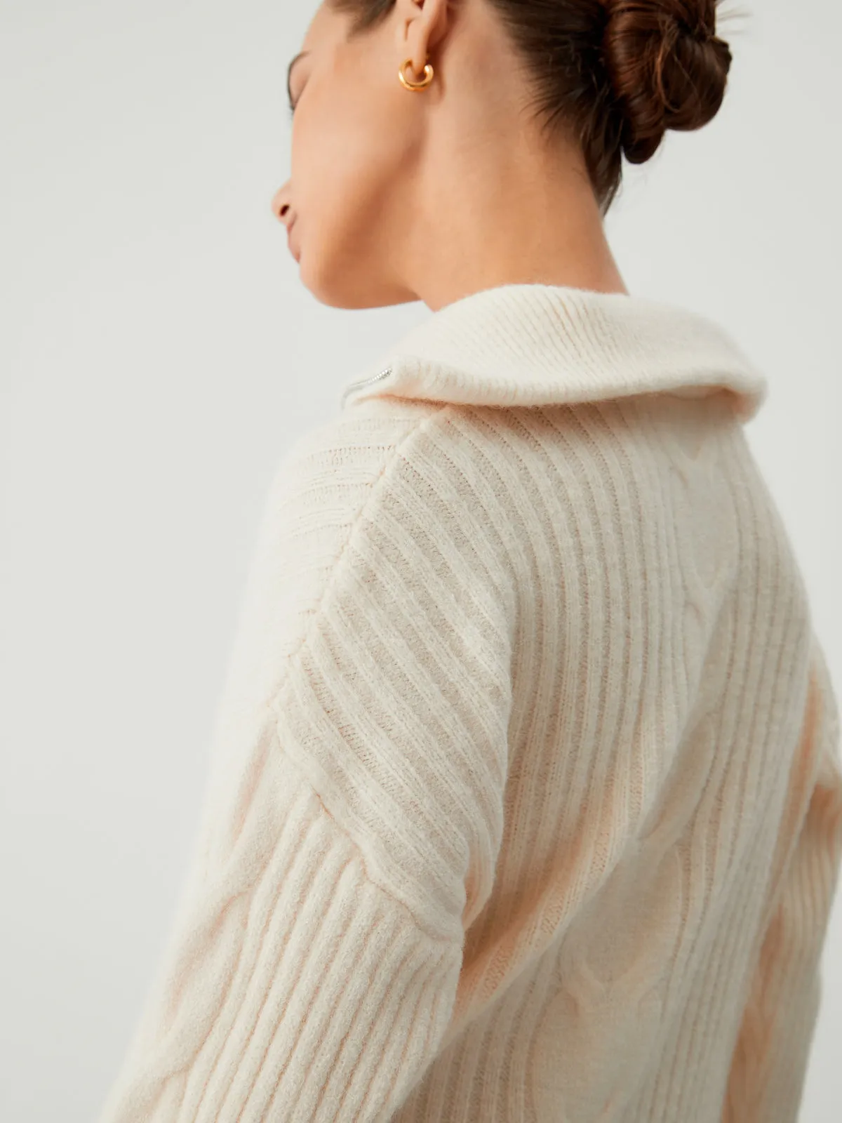 Cloud Nine Open Collar Sweater sold by COMMENSE product image thumbnail 5