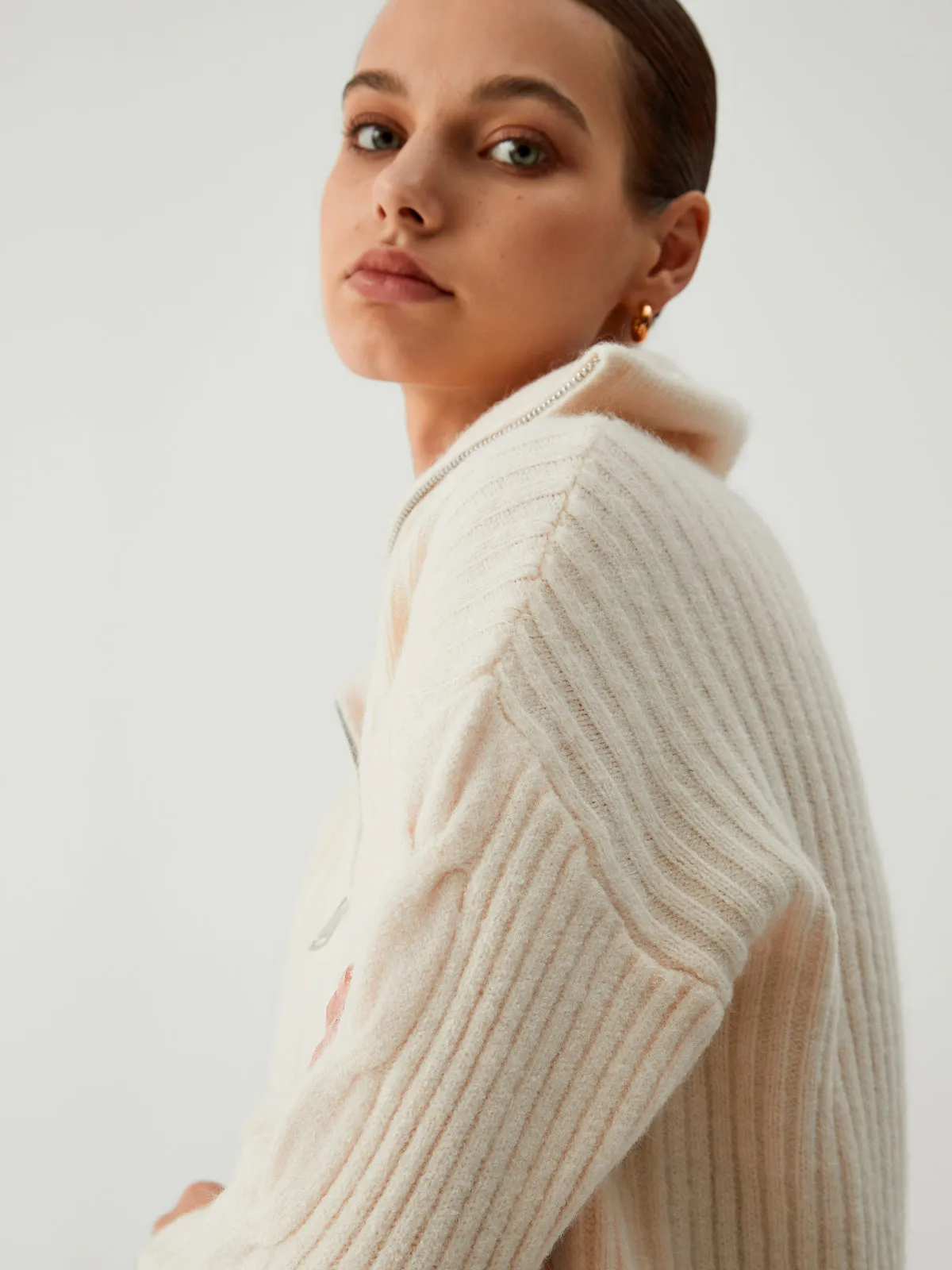 Cloud Nine Open Collar Sweater sold by COMMENSE product image thumbnail 2