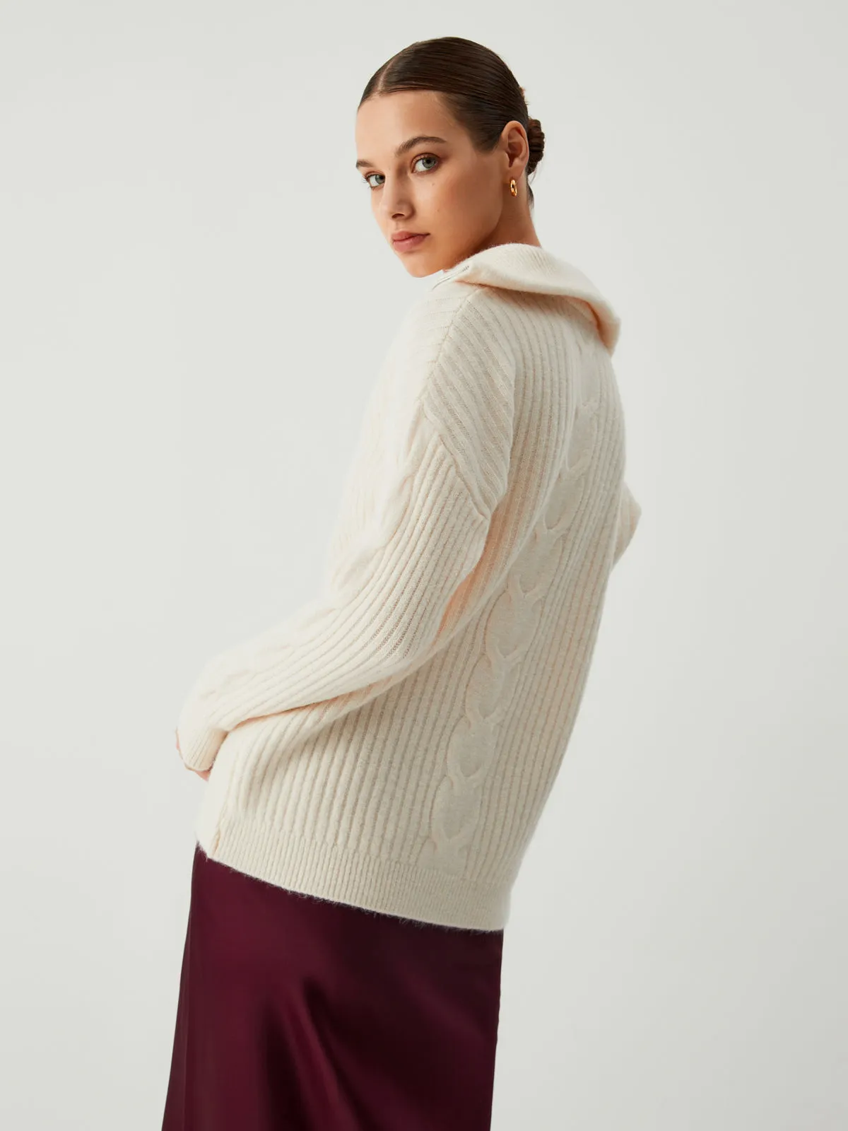 Cloud Nine Open Collar Sweater sold by COMMENSE product image thumbnail 4