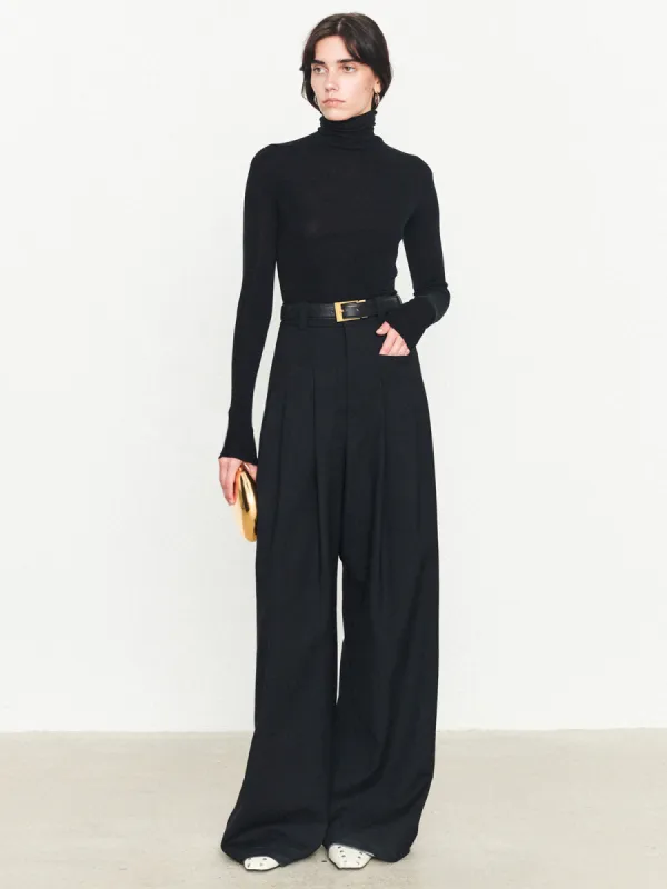 Pleated Wide Leg Oversized Dress Pants sold by COMMENSE